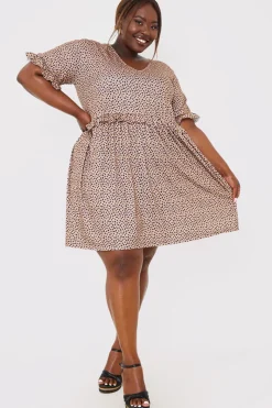 V Neck Skater Dress