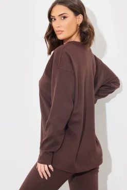 V Neck T Shirt And Wide Leg Trouser Set