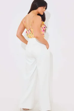 Wide Leg Tailored Trousers