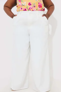 Wide Leg Tailored Trousers