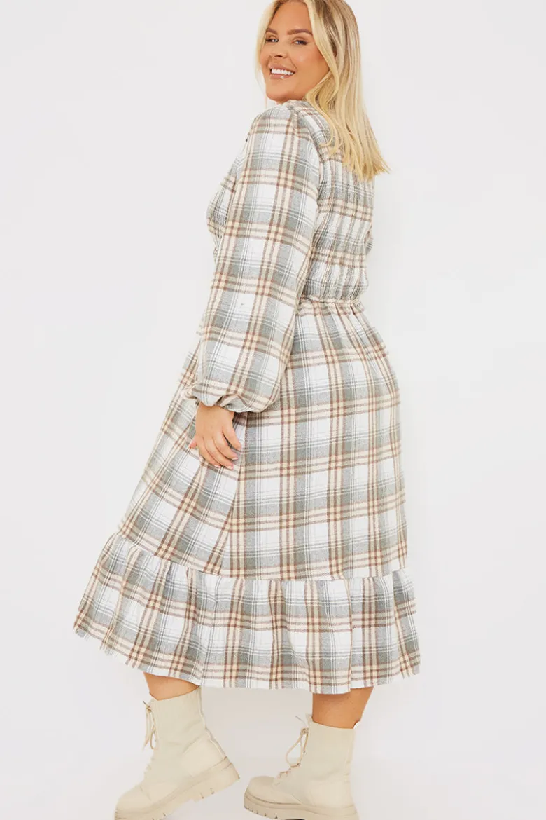 Wrap Front Midi Dress