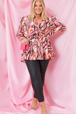 Wrap Front Smock Top
