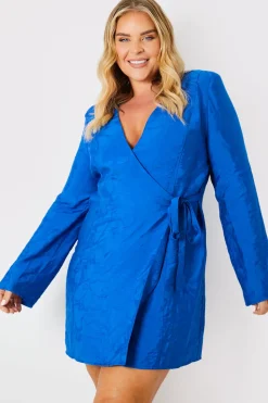 Wrap Jacquard Mini Dress