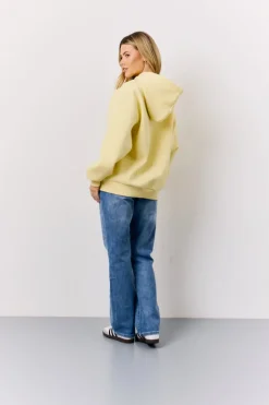 Yellow Graphic Oversized Hoodie