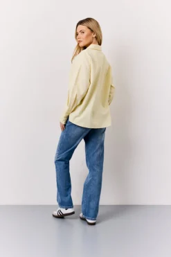 Yellow Oversized Stripe Shirt
